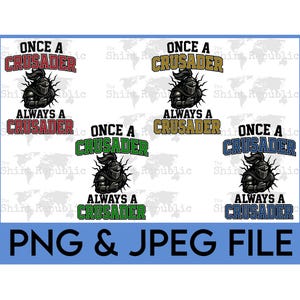 Go Crusaders PNG, Crusader Mascot JPEG, Pep Rally, Christian School, Custom Crusader Baseball, Crusader Football, School Spirit, High School