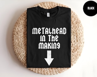 Metalhead Maternity Shirt, Babys First Concert, Cute Mother Tee, Pregnancy Announcement, Pregnancy Gift, Baby Reveal, New Mom, Rocker Mom