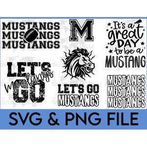 High School, Mustang Mascot SVG, Mustang Volleyball, Pep Rally, School Spirit, Custom Mustang, Mustang Football PNG, Mustang Basketball