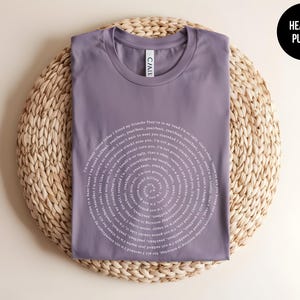 Camiseta personalizada con la letra de cualquier canción, camiseta personalizada con la letra de una canción, regalos de canciones favoritas, canción personalizada, impresión personalizada, camiseta de profesor de música imagen 6
