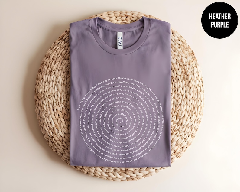 Camiseta personalizada con la letra de cualquier canción, camiseta personalizada con la letra de una canción, regalos de canciones favoritas, canción personalizada, impresión personalizada, camiseta de profesor de música imagen 6