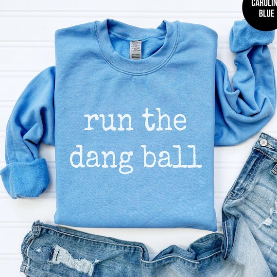 Run The Dang Ball, Football Gift, Football Sweatshirt, Fall Sweatshirt, Gameday Shirt, Coach Wife, Womens Football, Football Mom, Coach Gift
