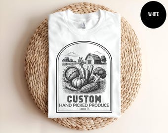 Vintage Farm, Homesteading Tee, Custom Farm, Personalized Farmhouse, Farmer Life, Vegetable Garden, Farmers Market,Gardener Gift,Family Farm