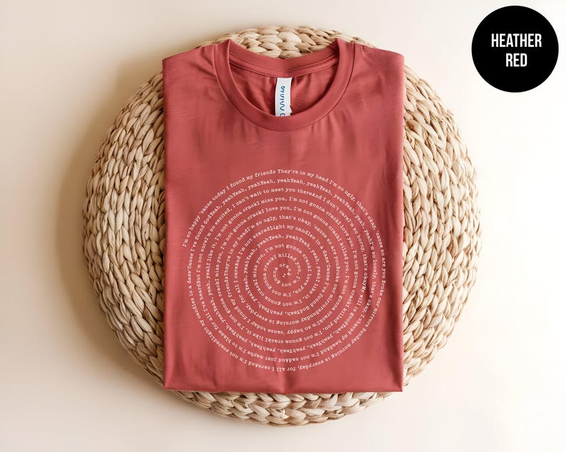 Camiseta personalizada con la letra de cualquier canción, camiseta personalizada con la letra de una canción, regalos de canciones favoritas, canción personalizada, impresión personalizada, camiseta de profesor de música imagen 2