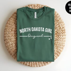 North Dakota Girl Shirt, North Dakota Gift, Womens North Dakota Tee, North Dakota University, North Dakota Love, Bison State,Fargo Bismarck