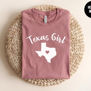 Texas Girl Shirt, Lone Star State Graphic Tee, Southern Rodeo Apparel image 1