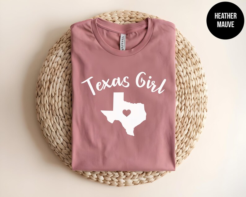 Texas Girl Shirt, Lone Star State Graphic Tee, Southern Rodeo Apparel image 1
