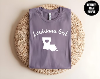 Louisiana Girl, Cute Louisiana Shirt, Cajun Girl, Louisiana Football, Louisiana State, Louisiana Tee, Louisiana Saturday Night, Mardi Gras