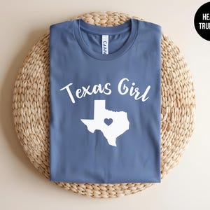 Texas Girl Shirt, Lone Star State Graphic Tee, Southern Rodeo Apparel image 2