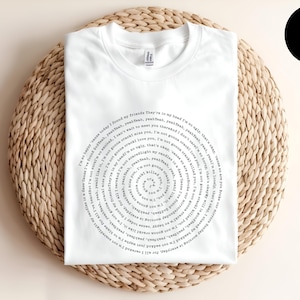 Any Song Lyrics Personalized Shirt, Custom Song Lyrics T-shirt, Favorite Song Gifts, Personalized Song, Custom Printing, Music Teacher Tee