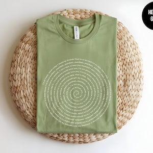 Camiseta personalizada con la letra de cualquier canción, camiseta personalizada con la letra de una canción, regalos de canciones favoritas, canción personalizada, impresión personalizada, camiseta de profesor de música imagen 7