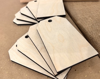 Bulk Unfinished Wood Tag, Wholesale Wood Tag Blank, Blank Wood Tags, Wooden Tag Blanks, DIY Craft Blanks, DIY Wood Crafts, Tags for Handmade