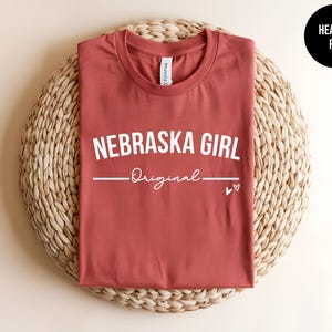 Nebraska Girl Shirt, Cute Nebraska Gift, Womens Nebraska Tee, Nebraska University, Nebraska College, Nebraska Football, Cornhusker State