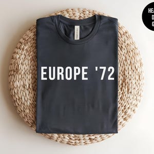 Vintage Europe Shirt, Outdoor Concert Tee, Music Festival, 70s Rock, Classic Rock, Dead Shirt, Music Lover, Woodstock Vibe, Psychedelic Rock