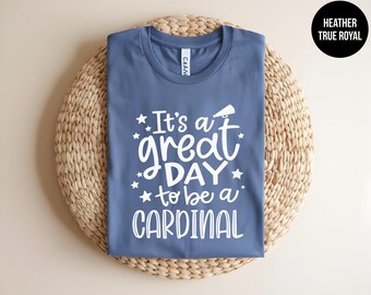 High School, Custom Cardinal Shirt, Cardinal Volleyball, School Spirit, Cardinal Baseball, Cardinal Basketball, Pep Rally,Cardinal Cheer Tee