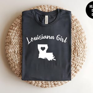 Louisiana Girl Shirt, Southern Belle Tee, Mardi Gras Apparel, Cajun Pride T-Shirt image 2
