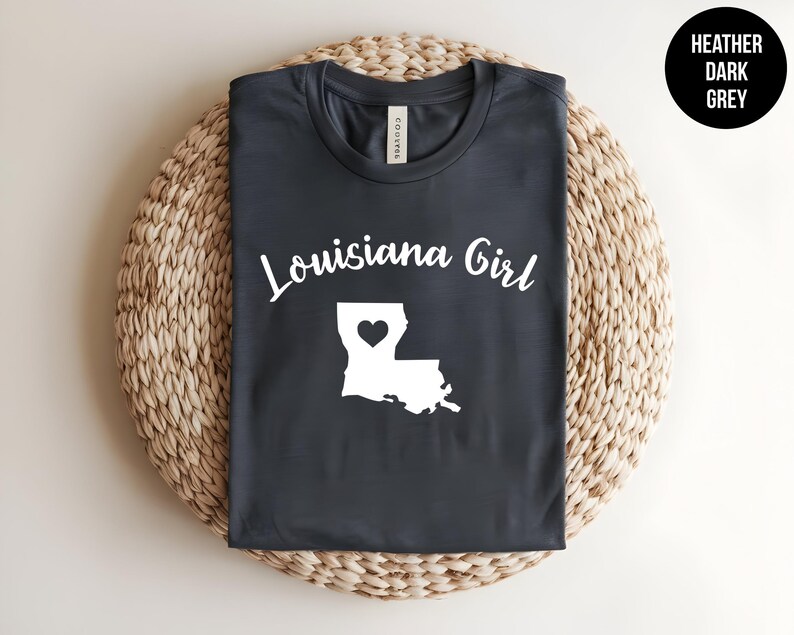 Louisiana Girl Shirt, Southern Belle Tee, Mardi Gras Apparel, Cajun Pride T-Shirt image 2