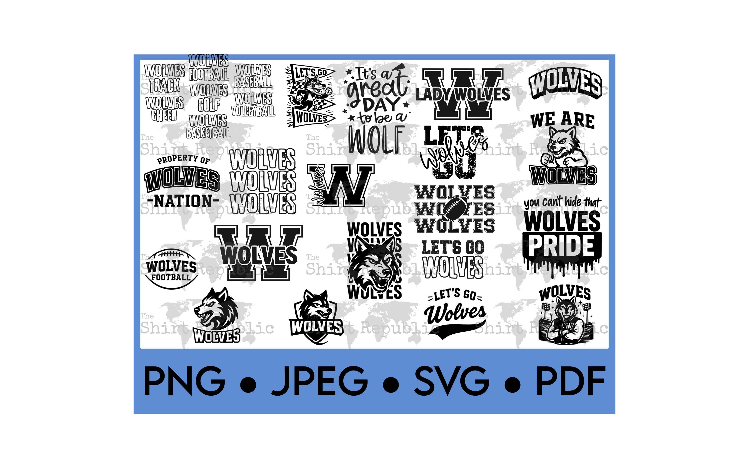 Wolves Pep Rally High School, Pep Rally, Wolves Mascot SVG, Wolf Volleyball, Go Wolves ...