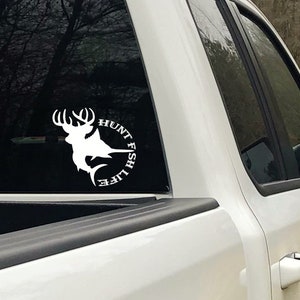 Hunt Fish Life Circle Decal