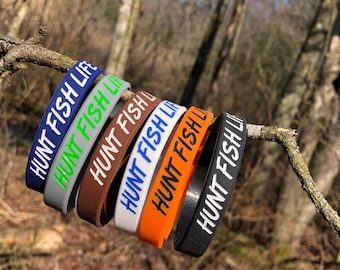 Hunt Fish Life Wristbands