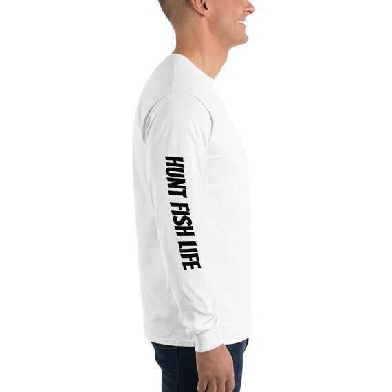 Men's White Long Sleeve T-shirt | Etsy 