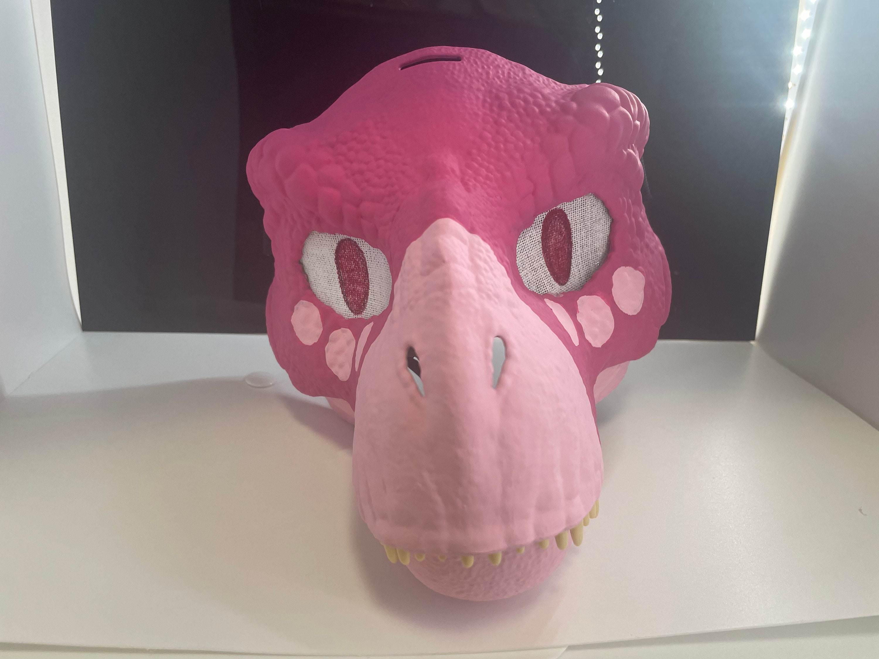 Painted Dino Mask Etsy