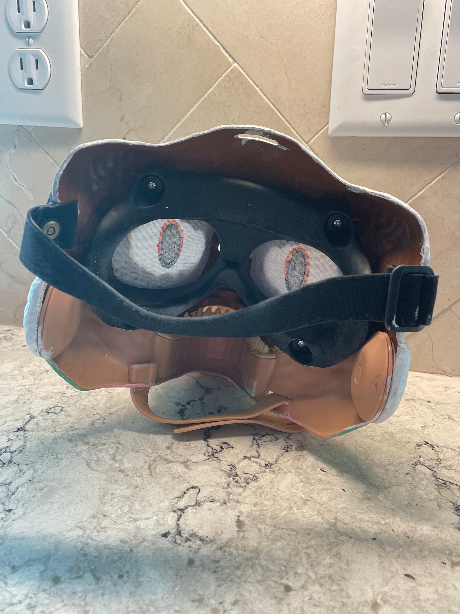 Painted Dino mask ON SALE Etsy