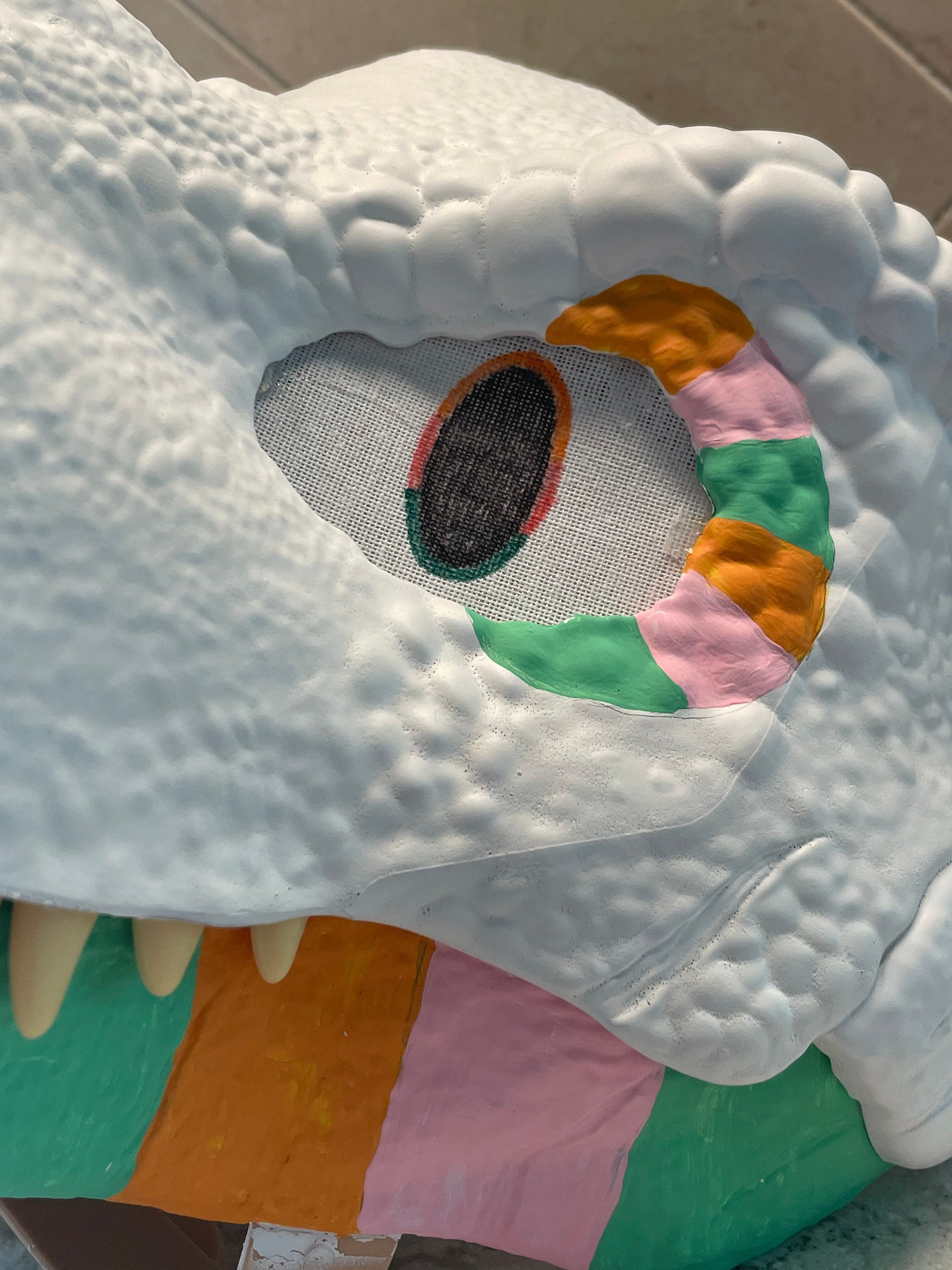 Painted Dino mask ON SALE Etsy