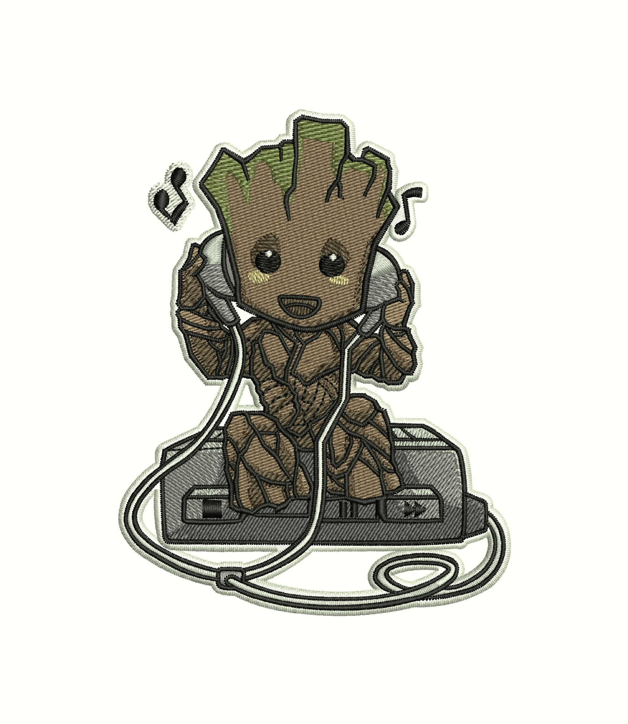 Baby Groot Machine Embroidery Pattern. 4x4 & 5x7. - Etsy