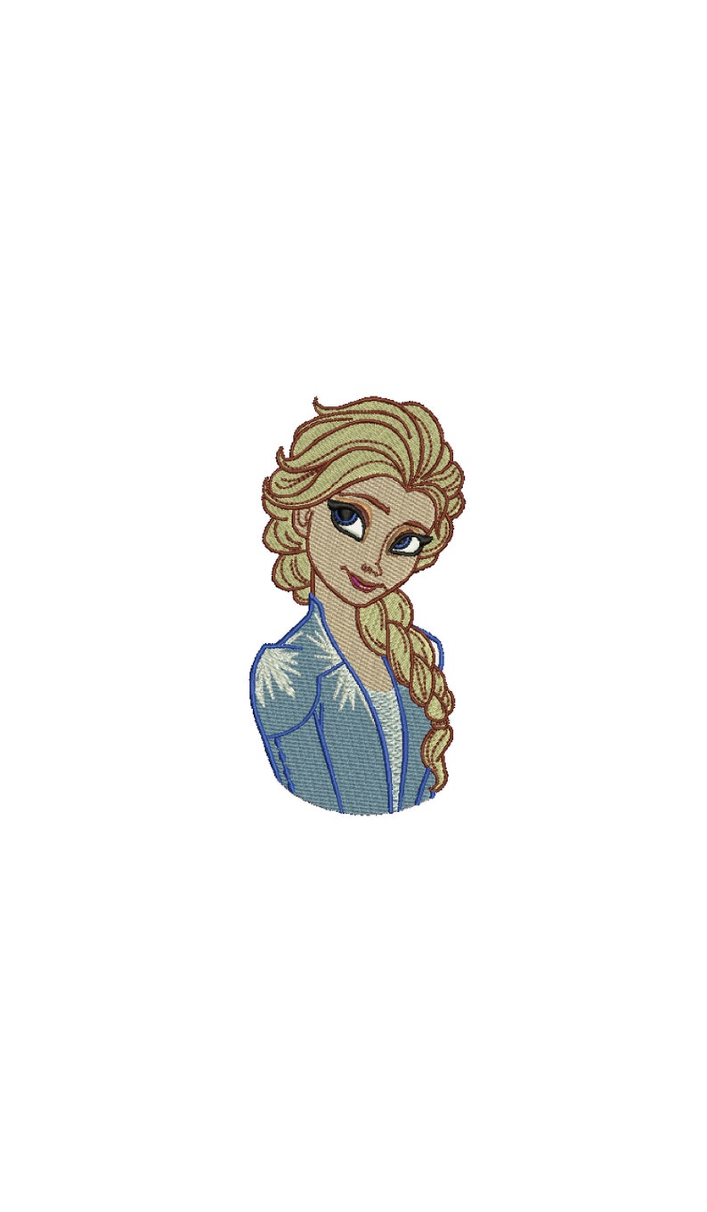 Elsa From Frozen Machine Embroidery Design. 4x4 & 5x7. Etsy Australia
