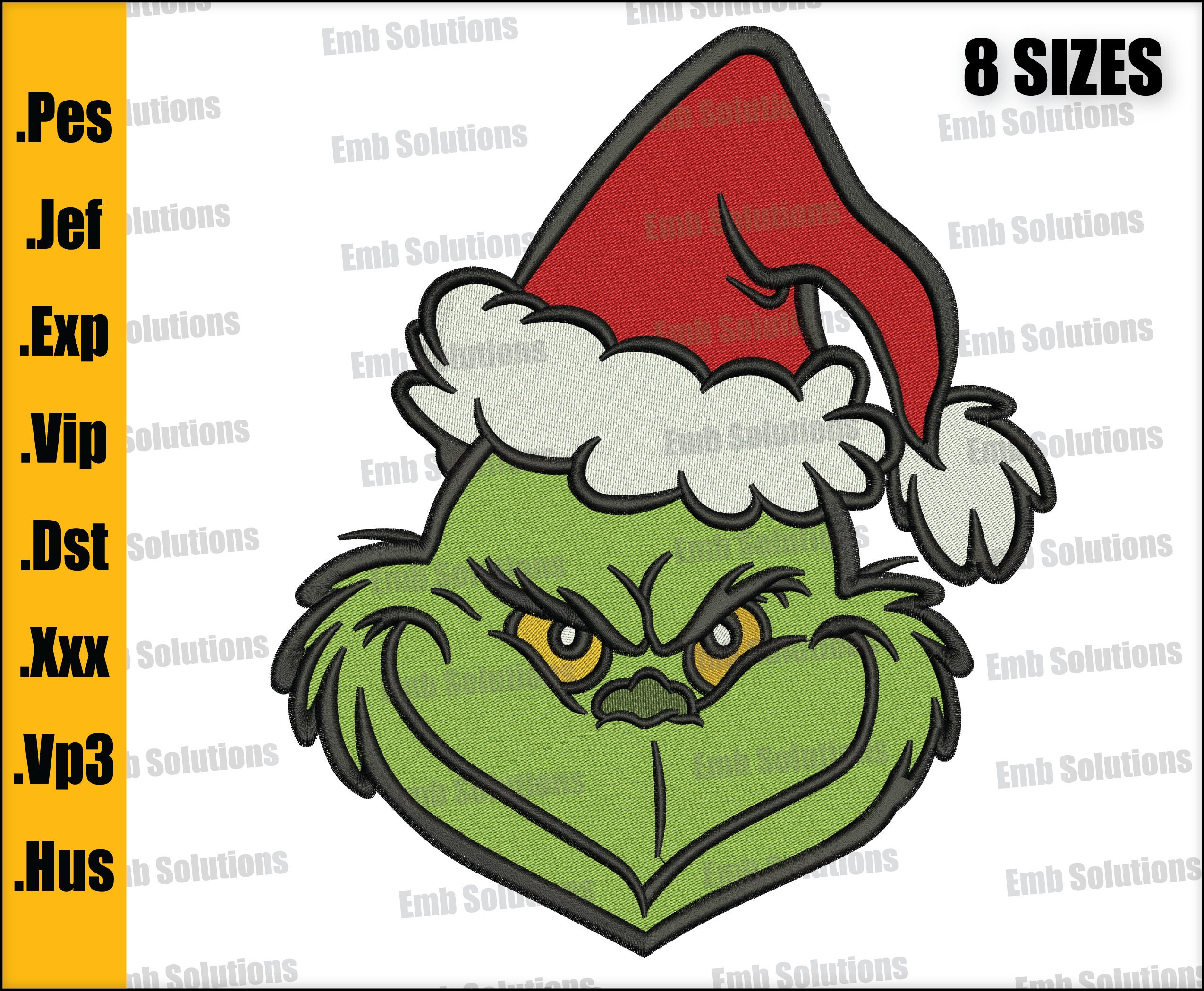 Grinch Embroidery Designs Grinch Face Machine Embroidery - Etsy Ireland grinch-embroidery-designs-grinch-face-machine-embroidery-etsy-ireland