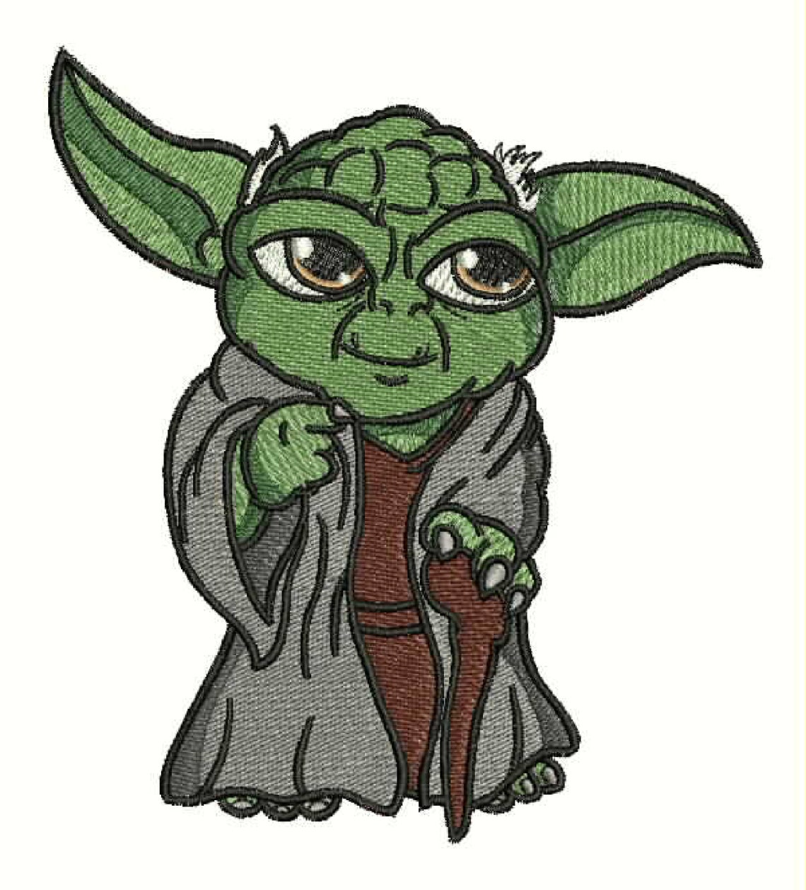Yoda Machine Embroidery Design. 4x4 & 5x7. Etsy