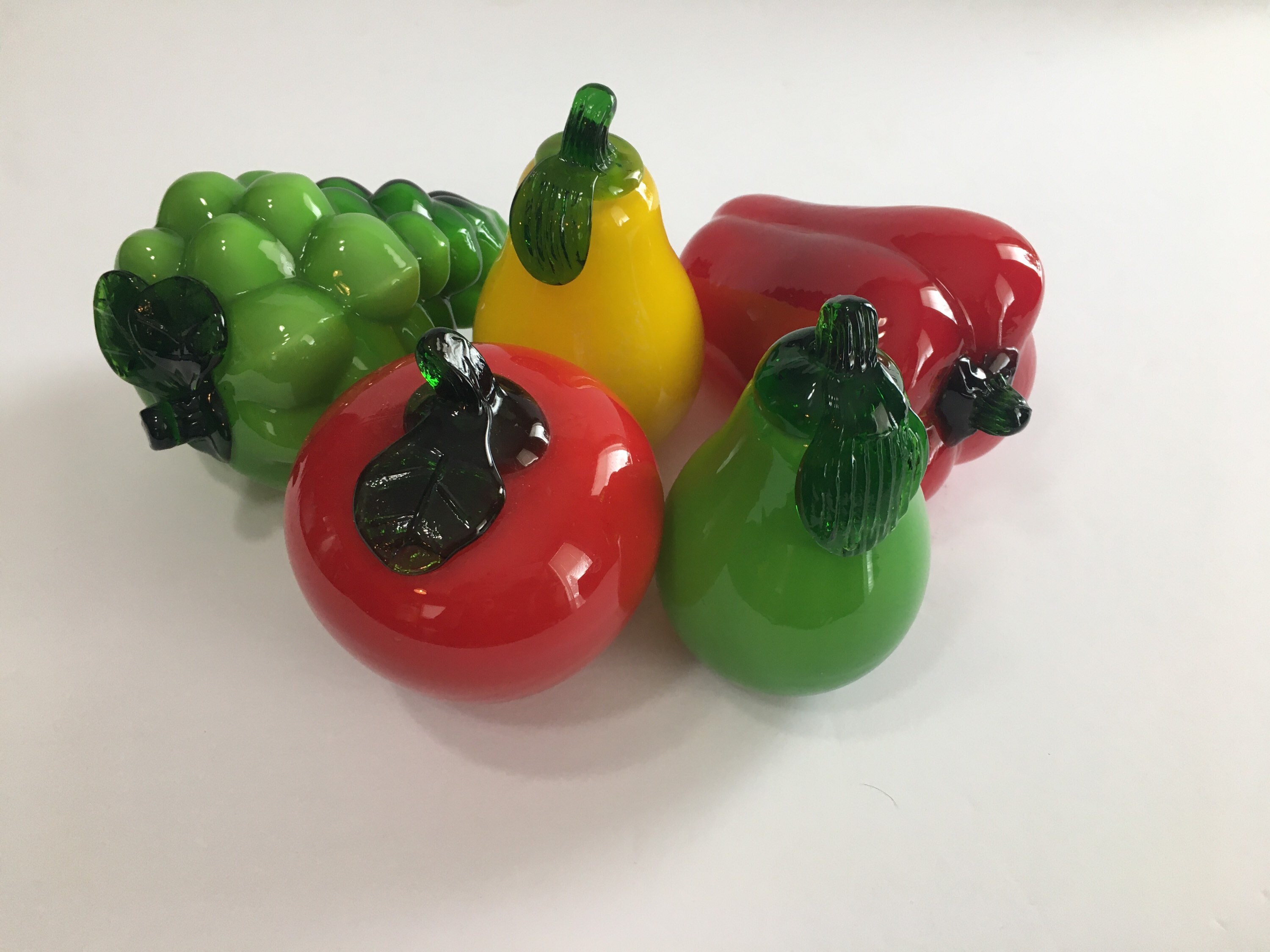 Glass Sculptures & Figurines Vintage Lot of 6 Hand Blown Miniature