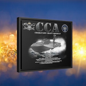 Combatant Craft Assault, CCA,  Special Boat Team 12, SBT 12, SWCC, Wall Art, Framed Art, Military Art, Special Warfare, Dirty Boat Guy, Dbg