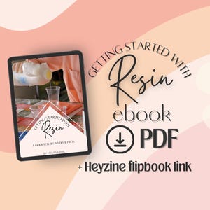 Resin Art E-Book, | Getting Started With Resin: A Beginner’s Guide to Epoxy Art, DIY Projects, Digital Download, Art Tutorial & Tips