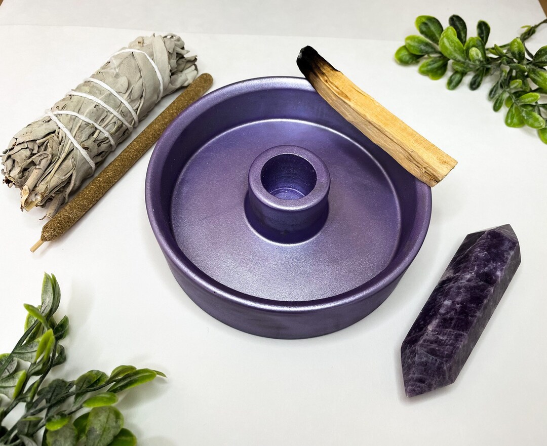 Palo Santo & Sage Burning Dish Fire Safe Smudge Bowl Smoke Etsy