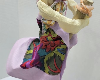 Bruja de cocina hecha a mano, Baba Yaga, protectora, buena suerte