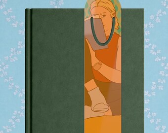 Lesezeichen aus Metall, Lesezeichen Frau, Lesezeichen, Buch-Liebhaber Geschenk, Cottage Core Lesezeichen