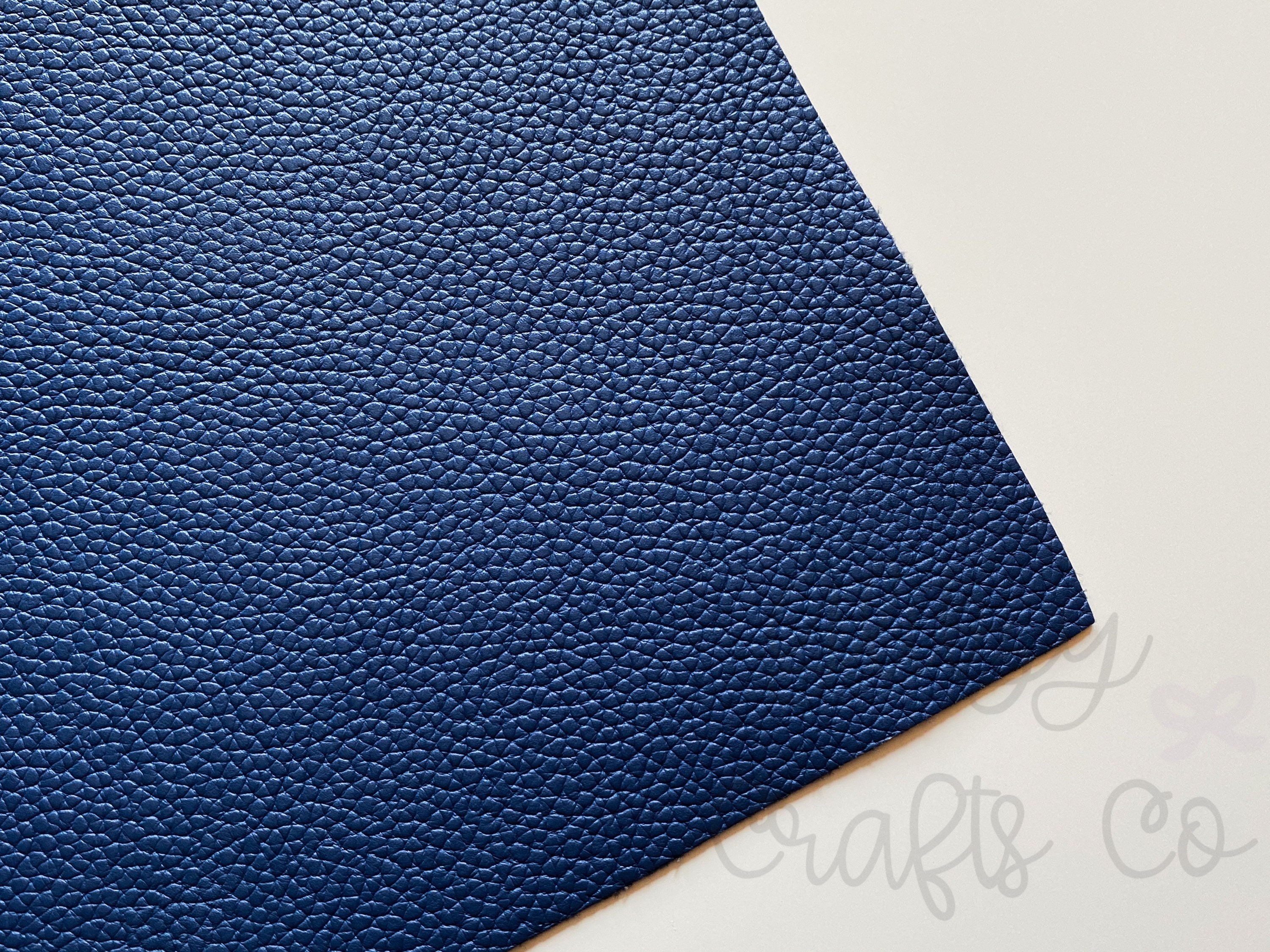 Navy Textured Faux Leather Faux Leather Sheet 8x11 faux Etsy
