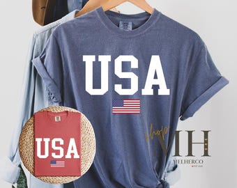 USA Flag T-shirt, 4th of July, USA Flag Shirt, American Flag T-shirt, Patriotic Apparel, Independent Day Shirt, USA Tee, Usa Shirt