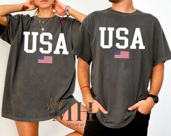 USA Flag T-shirt, 4th of July USA Flag Shirt, American Flag Tshirt, Patriotic Apparel, Flag Shirt, Independent Day Shirt, USA Tee, Usa Shirt