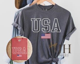 USA Flag Shirt, 4th of July, Fourth of July, USA Flag T-shirt, American Flag, Patriotic Apparel, Independent Day Shirt, USA Tee, Usa Shirt