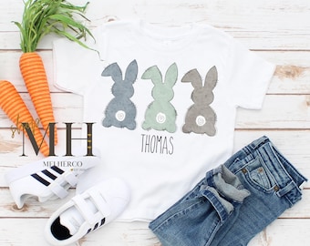 Personalized Easter Boys Shirt, Boy Easter Name Shirt, Easter Bunny Shirt, Custom Easter Name Shirt, Boys Kids Toddler Shirt, Easter Gifts