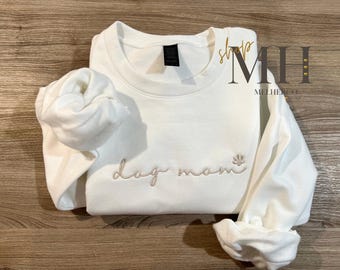 Embroidered Dog Mom Sweatshirt, Dog Mom Paw Hoodie, Dog mama Sweatshirt, Dog Mom Birthday Gift, Dog Mom Gift, Dog Lover Gift