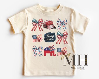 Trump Girl 2024 Shirt, Trump 2024, Donald Trump Shirt, Girl Trump Tshirt, Girls Kids Toddler Tee, Republican Gift, Gifts For Kids