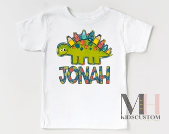 Personalized Back To School Shirt, First Day Of School Shirt, Custom Boy Shirt, Personalized Dinosaur School Shirt, Boy Back To School Shirt