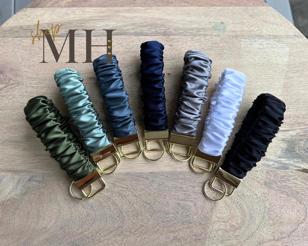 Satin Scrunchies Keychain, Scrunchies Keychain Wristlet, Scrunchies Key ...