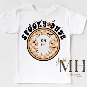 Spooky Dude Ghost Shirt, Ghost Halloween Shirt, Boy Halloween Shirt, Ghost Halloween Shirt, Boys Kids toddler Halloween Tshirt