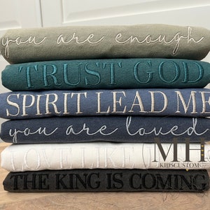 Embroidered Christian Shirt, Love Like Jesus, Jesus Is King Shirt, Worthy, Christian Shirts, Christian Apparel, Adult Unisex, Christian Gift