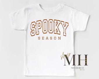 Spooky Season Halloween Shirt, Halloween Kids Shirt, Halloween Graphic Tee, Boys T-shirt, Retro Toddler Tee, Gifts For Kids